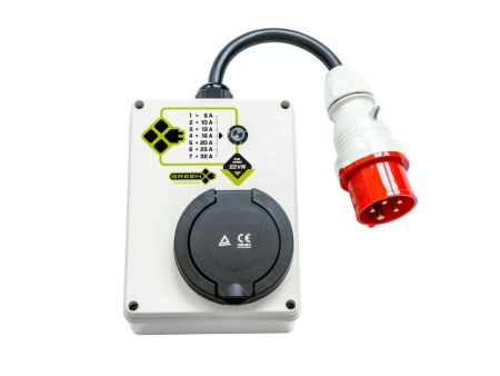 3x32A 22KW szablyozhat hordozhat/ fali elektromos aut tlt TYPE2 csatlakozval