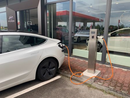 2x22KW elektromos aut tltoszlop - opcionlis  OCPP, MID