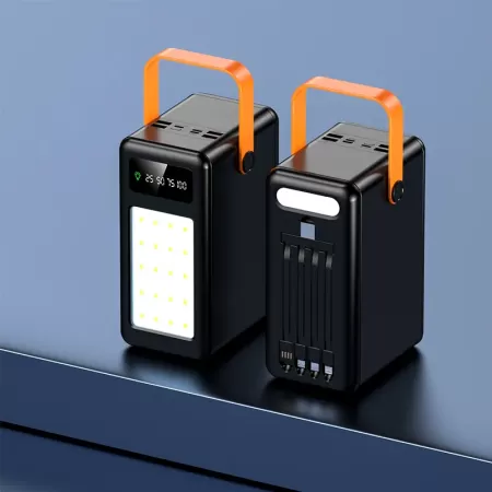 ZEUS Powerbank LCD kijelz- fekete