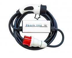  SPARK LINE 16 elektromos autó töltő - 3x16A-11KW - 5 m. kábel Type2 (EVSE)